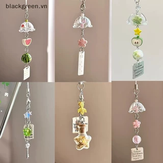 BGREE Móc Khóa Trong Suốt Dễ Thương Chuông Gió Mặt Dây Chuyền Móc Khóa Điện Thoại Di Động Dây Đeo Túi Kawaii Phụ Kiện Trang Trí Trang Trí Nhà Cửa.