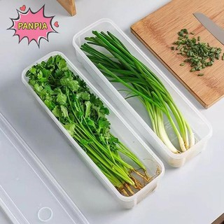 PNPIA 4 Hộp Đựng Thực Phẩm Hình Chữ Nhật Dài Nhựa Có Thể Tái Sử Dụng Tủ Lạnh Hộp Sắp Xếp Phụ Kiện Nhà Bếp Boutique