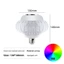 Bóng đèn lồng âm nhạc Bluetooth OIGM RGB, Điều chỉnh độ sáng điều khiển từ xa, Đèn xung quanh sân khấu KTV đầy màu sắc, Bóng đèn Bluetooth âm nhạc RGB, 15W, 85-265V,