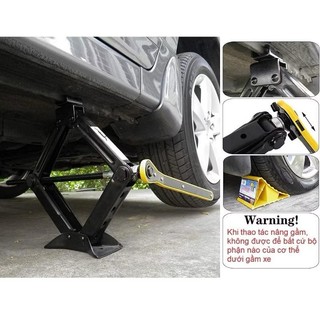 Kích nâng gầm xe ô tô chữ A đầu bám xoay 360 độ linh hoạt 2 tấn, 3 tấn loại mới dùng cờ lê đa năng