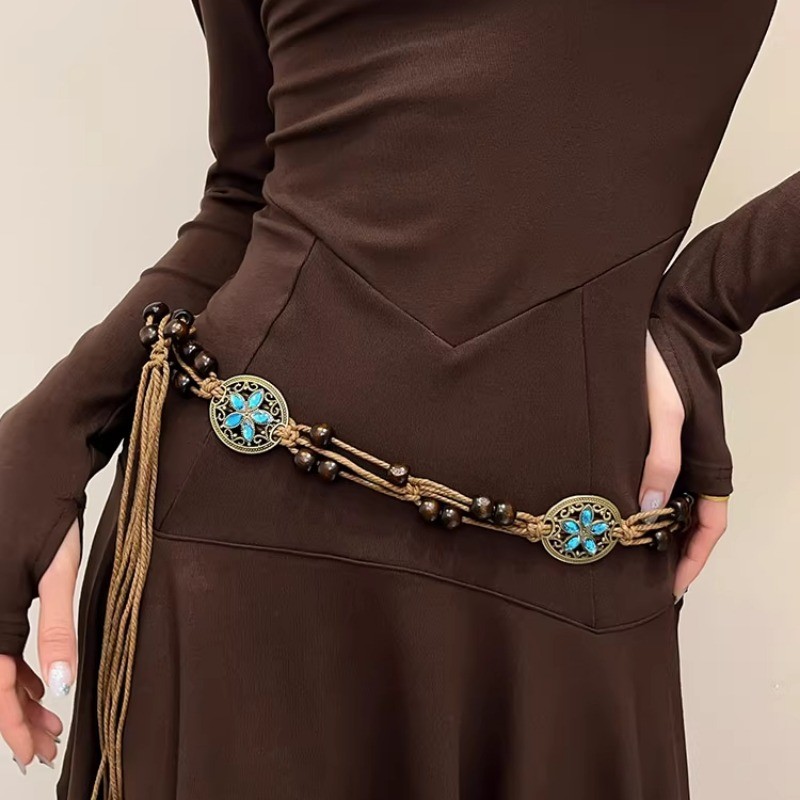 Dây Thắt Lưng Phong Cách Retro Bohemian và Hàn Quốc