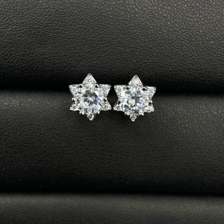 Bông tai nam nữ ngôi sao đính đá size 10mm nổi bật sang chảnh