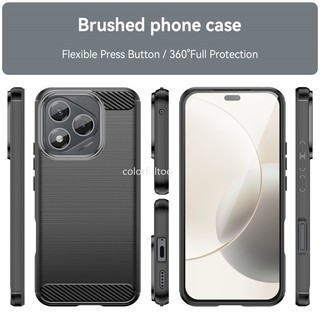 Ốp Điện Thoại Honor 400 Lite 5G 2025 Cho Honor 400 Lite 400pro 400Lite Honor400 5G Matte Carbon Fiber Silicone TPU Vỏ Mềm Chống Rơi Chống Sốc Ốp Lưng Bảo Vệ