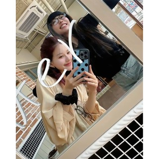 Zhao Lusi Cùng Một Ốp Lưng Cho iPhone Đen Trắng Chấm Bi Acrylic Cạnh Đen Apple iPhone Case 16ProMax 15Pro 14Pro Chống Rơi