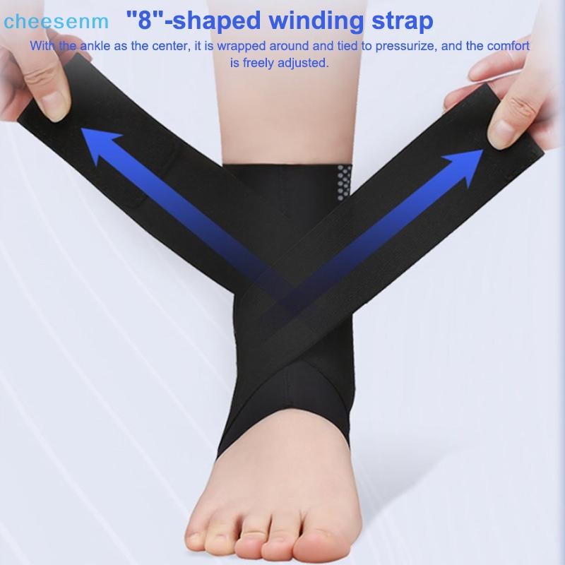 Cheenm Có Thể Điều Chỉnh Nén Mắt Cá Chân Hỗ Trợ Chạy Bộ Đi Bộ Đường Dài Bóng Rổ Nẹp Mắt Cá Chân Bảo Vệ Thể Thao VN