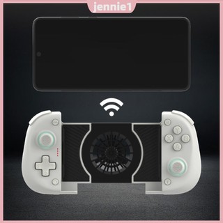 Bộ điều khiển chơi Game điện thoại di động tương thích Bluetooth không dây có quạt làm mát Bộ điều khiển trò chơi co giãn Tay cầm chơi Game có thể mở rộng cho Switch cho Android / PC [jennie1.vn]