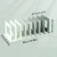 Bookends có thể tháo rời CODECOVED, Đế sách để bàn chống trượt có thể điều chỉnh, Bộ chia làm dày Chống rơi Tiết kiệm không gian Giá đỡ sách dọc Văn phòng