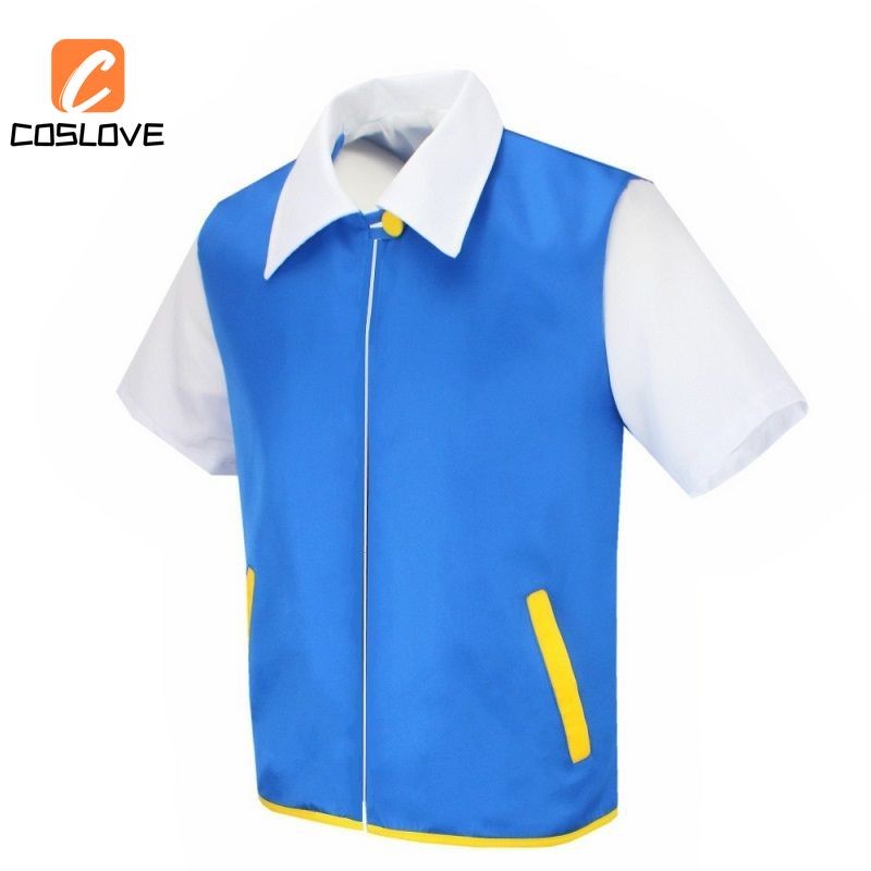 Anime Trò Chơi Pokemon Ash Ketchum Cosplay Quần Áo Trọn Bộ Trang Phục Trẻ Em Trang Phục Hóa Trang Đồng Phục Mùa Hè Hàng Ngày Tiệc Halloween