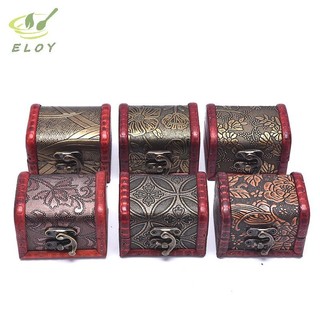 [MAO] Hộp đựng kho báu bằng gỗ cổ Hộp đựng đồ trang sức Hộp quà tặng VN