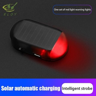 [ELOY] Hệ Thống An Ninh Tín Hiệu Nhấp Nháy Đa Năng Cảnh Báo Đèn LED Đèn Báo Động Ô Tô Năng Lượng Mặt Trời Mô Phỏng Giả Chống Trộm Thận Trọng VN