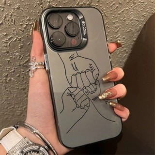 Ấm Áp Gia Đình Cầm Tay Cặp Đôi Mạ Điện Bạc IMD Dành Cho Tecno CAMON 30S 30 POP9 Spark GO1 30C 10Pro 8c 9 6Go 10 10C 20 20C Ốp điện thoại