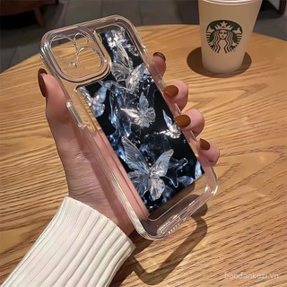 Ốp lưng nhiều bướm cho Google Pixel 8 7 6 Pro 6a 7a 4A 4G 5A 5G, trong suốt, chống rơi, không gian