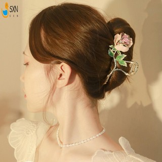 Hoa Hồng Vuốt Tóc Kẹp Hoa Thanh Lịch Vuốt Tóc Barrettes Cho Nữ Và Bé Gái Phụ Kiện Tóc