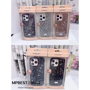 Ốp điện thoại MOBIEST iPhone 16 Vỏ bảo vệ Flower Sea Diamond 16 Promax Glitter 15 Pro Long lanh sang trọng Flash Diamond cao cấp 14PM Vỏ bảo vệ toàn diện chống sốc