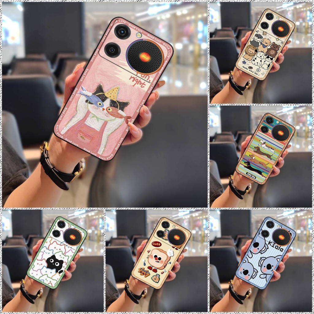 Dễ Thương Bọc Toàn Bộ Ốp lưng ZTE Nubia Ốp Lưng Mềm Bảo Vệ Hoạt Hình Silicon Chống Bụi Bẩn Graffiti TPU Thiết Kế Thời Trang Bền Chống Thấm Nước Túi Điện Thoại Chống Bụi