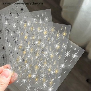 [savemoneyeveryday] Đề can dán móng tay nghệ thuật Star Radiant, Đề can móng tay tự dính 3D Thiết kế đường dây Đồ dùng móng tay cho móng tay DIY Trang trí móng tay [vn]