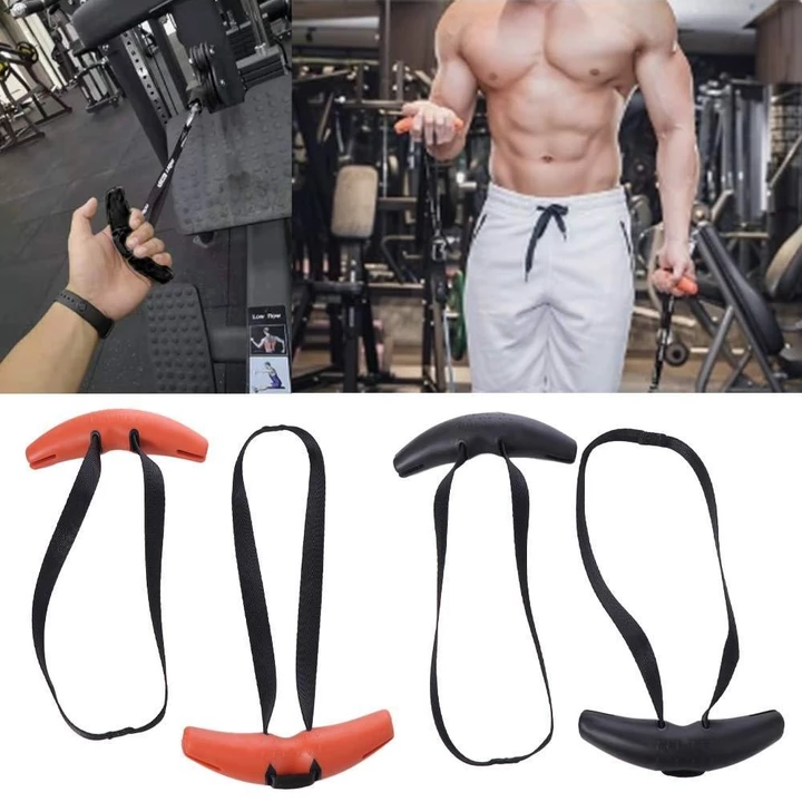 Tay cầm tập thể dục DALTON, Tay cầm tập thể dục nâng tạ dạng sừng, Tay cầm tập luyện dễ cầm Tay cầm xây dựng cơ bắp đa chức năng Tay cầm kéo lên Deadl – 6