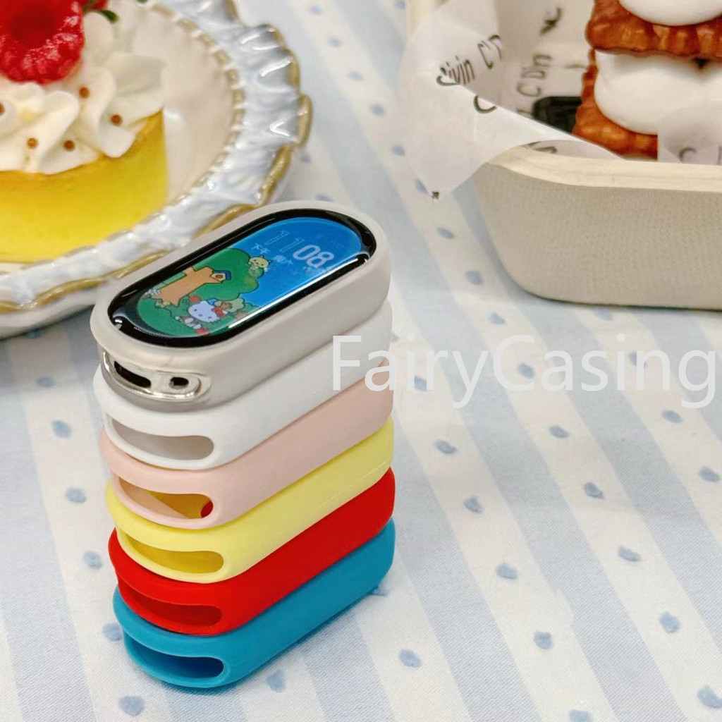 Ốp Silicon Mềm Cho Xiaomi Mi Band 9 8 Ốp Lưng Đồng Hồ Phụ Kiện Khung Ốp Lưng Vỏ Bảo Vệ