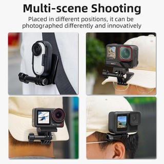 Mũ YRBWD Dễ Dàng Kẹp Gắn, Phụ Kiện Camera Hành Động Kẹp Mũ, Phát Hành Nhanh Khung Xoay 360 Giá Đỡ Cố Định Cho Insta360 GO 3 / GO 3S