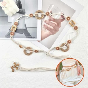 Phong Cách Bohemian Dệt Phong Cách Dân Tộc Handmade Hạt Nữ Thắt Lưng Thường Ngày Phong Cách Kỳ Nghỉ Dây Thắt Lưng Mới
