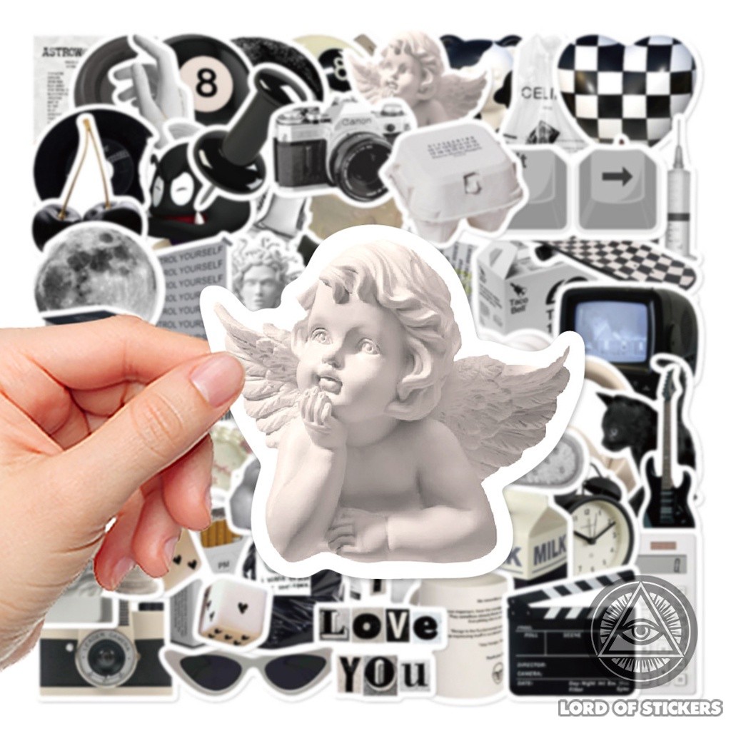 61 Miếng Dán Sticker Phong Cách Cổ Điển Đơn Giản
