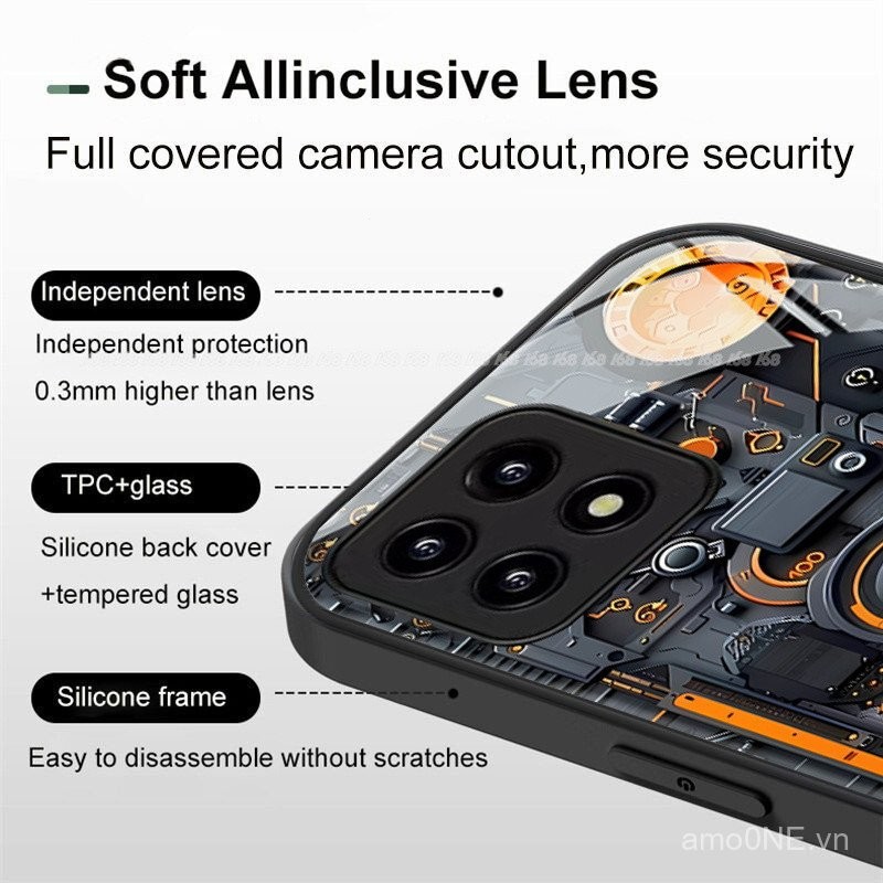 Xiaomi 14t Vỏ Xiaomi 14t Pro Vỏ bảng mạch pcba Glass chống sốc điện thoại trường hợp với máy ảnh bảo vệ cơ khí gió công nghệ xu hướng cảm giác điện thoại bìa cho chàng trai sinh viên