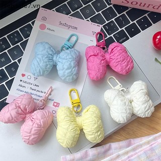 [-d] Móc khóa nơ đơn giản ngọt ngào Móc khóa mặt dây chuyền nơ 3D hợp thời trang dành cho nữ Cô gái Quà tặng trang trí ba lô sáng tạo {vn}