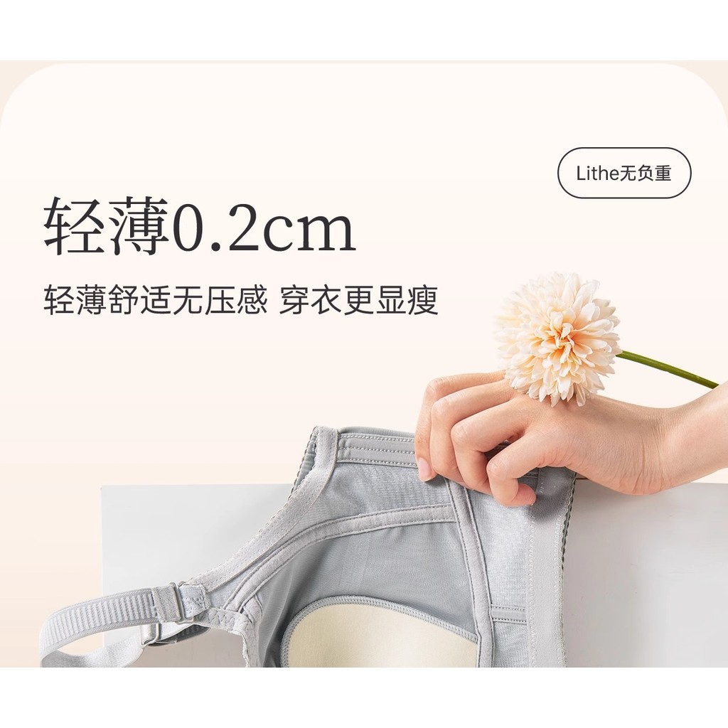 Full Cup Quần Lót Nữ Lớn Ngực Nhỏ Có Thể Điều Chỉnh Có Thể Tháo Rời Dây Đeo Vai Áo Ngực Mỏng