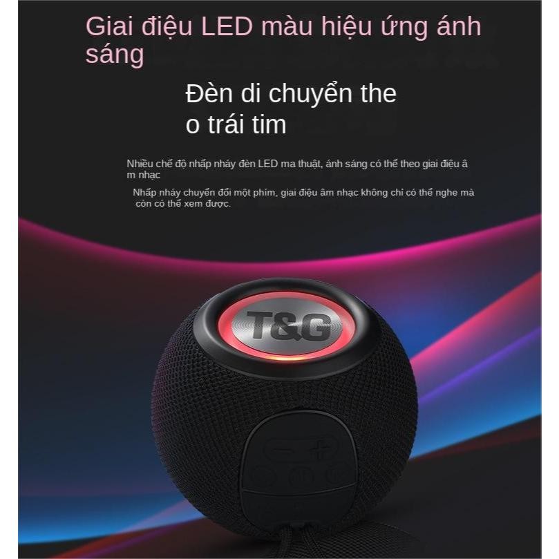 Loa Bluetooth Mini Tg337- Loa siêu trầm di động ngoài trời Âm thanh loa siêu trầm âm lượng cao loa bluetooth bass mạnh