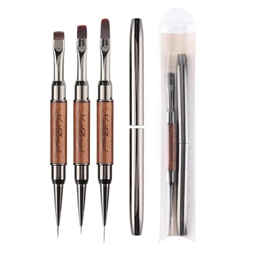 EBINLANDS UV Gel Brush, Liner Brush Acrylic Nail Art Dual End Keo dán móng tay Bút trị liệu bằng ánh sáng, Gel mở rộng bút tranh Công cụ làm móng tay chuyên nghiệp