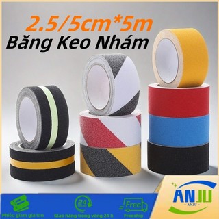 Băng Keo Nhám,Băng dính chống trượt cầu thang,Băng Dính Dán Sàn,ma sát lớn,an toàn cho bé 2.5/5cm*5m