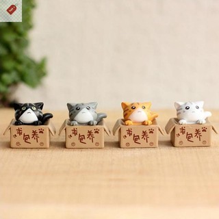 ALIK 1 Cái / bộ Vườn Dễ Thương Mèo Con Trang Trí Bức Tượng Nhỏ Trang Trí Phòng Nhà VN