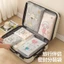 Set 5 túi PE đựng đồ du lịch có khoá zip in hình thú hoạt hình dễ thương 5 kích cỡ