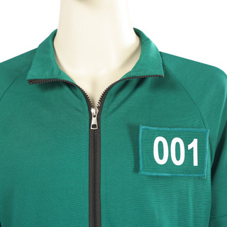 Pg Squid Game 2 cosplay vải đỏ áo liền quần thể thao màu xanh lá cây áo hoodie bộ trang phục sân khấu
