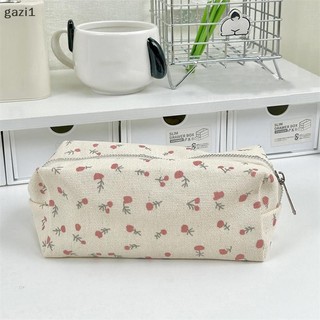 [Gazi1] Hộp đựng bút chì hoa sang trọng dành cho nữ sinh Túi bút chì hoa thẩm mỹ Dung tích lớn Túi lưu trữ văn phòng phẩm Đồ dùng học tập Boutique