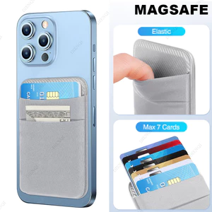 Ví Điện Thoại Đựng Thẻ Đàn Hồi Lycra Magsafe Chủ Thẻ Tương Thích Ví Magentic Cho IPhone 16 15 14 13 12 Pro Max Samsung Android