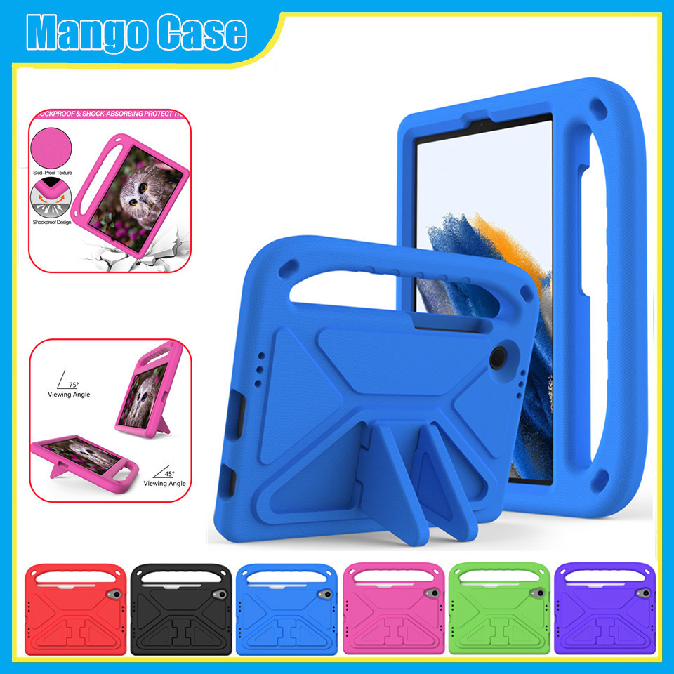 Ốp Lưng Cho Samsung Tab S9 + S9Plus X800 S9 FE + X810 S8 S7Plus T970 S7Fe T730 12.4inch S9FE X510 11inch S7 S8 X700 S9 X710 Vỏ Trẻ Em Giá Đỡ Chống Sốc