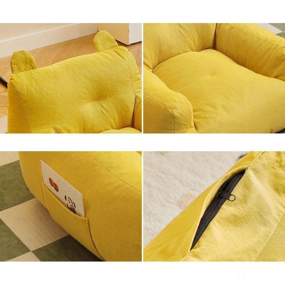 TPKSF98 Ghế Sofa Gấu Trẻ Em, Ghế Sofa Nhỏ Công Thái Mềm Mại, Trẻ Em Dễ Thương Có Túi Bảo Quản Sofa Cotton Thoải Mái Có Thể Giặt Cho Bé Trai Và Bé Gái
