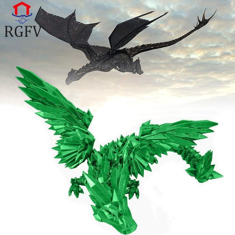 Rồng in 3D, có cánh Khớp có thể đặt ra Rồng in 3D, Trang trí thực tế ...