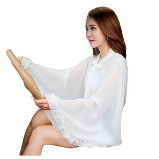 Khăn choàng chống nắng Lái xe tiện dụng Dụng cụ chống tia cực tím Khăn lụa nữ mùa hè đi xe đạp Áo choàng che nắng du lịch Quần áo chống nắng