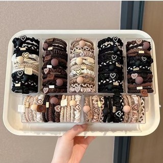 ✨Đa Màu Sắc Phù Hợp Với Dây Cường Lực Phối Trận Đấu Bền Đầu Tính Khí Đơn Giản Đuôi Ngựa Đầu Tóc-Tie Tóc Cao Cấp Tóc 25.5.9