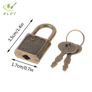 [ELOY] 1 Bộ Ổ Khóa Hình Chữ Nhật Khóa Phần Cứng Hành Lý W / Khóa Cho Nhật Ký Sách Hộp Trang Sức VN