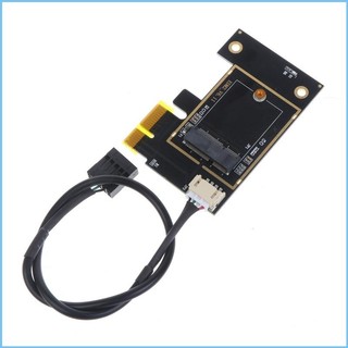 EZ Wifi Card PCI-E 1X sang cho M 2 NGFF Desktop WI-FI Adapter cho AX200 9260AC 8260AC 7265AC 7260AC BCM94350