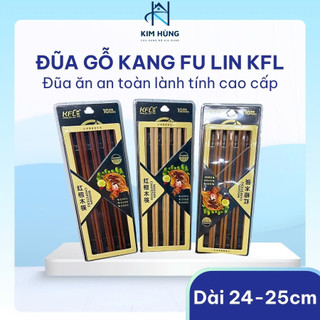 [Giá Xưởng] Bộ 10 Đôi Đũa Gỗ Tự Nhiên Kang Fu Lin (KFL) Cao Cấp – An Toàn, Lành Tính Cho Sức Khỏe