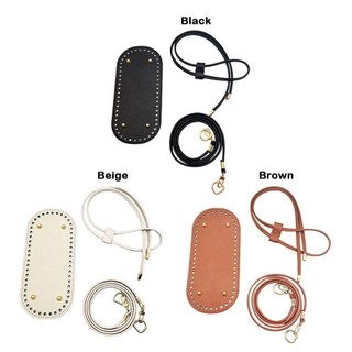GUSTAVA 3 Cái / bộ Đáy Túi Dài, Đáy Thủ Công DIY Cho Túi Dệt Kim, Túi Móc Da PU Thời Trang Dây Rút Túi Khóa Chữ D