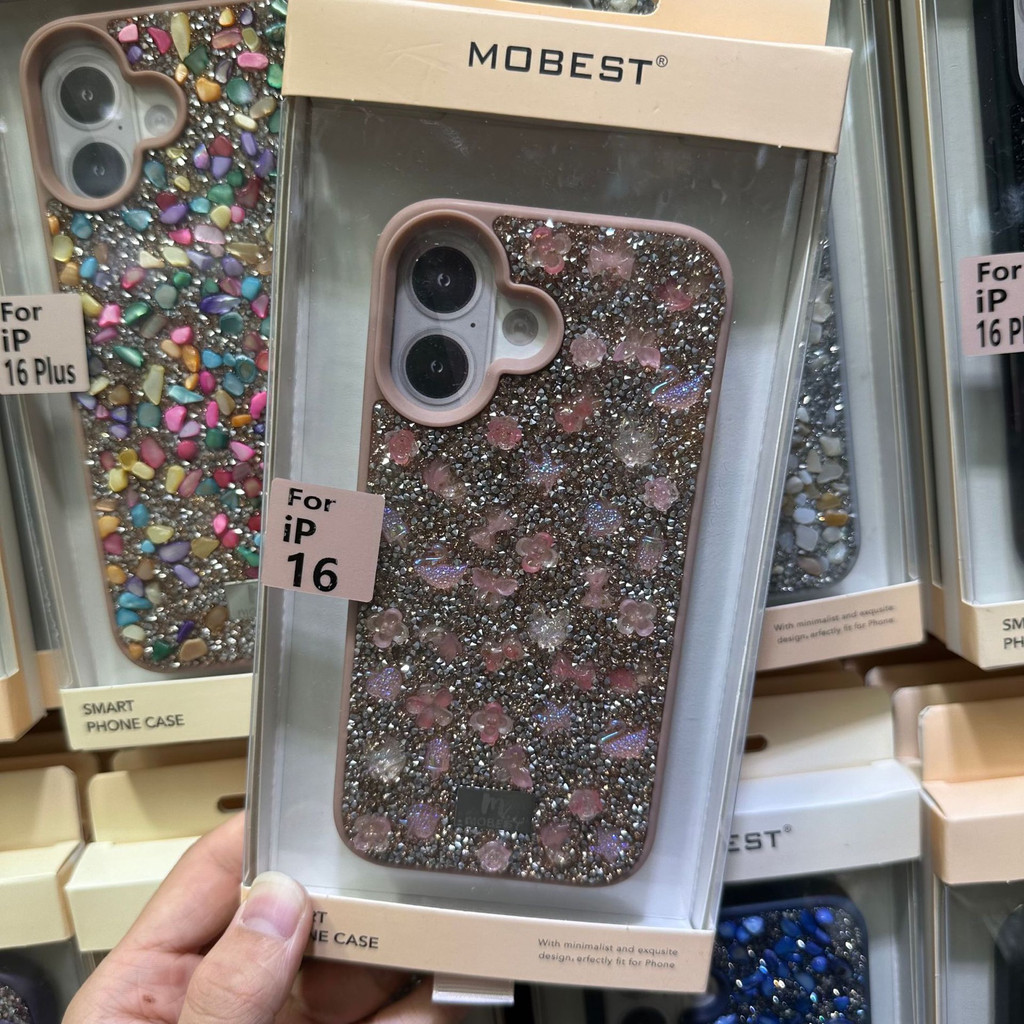 Ốp điện thoại MOBIEST iPhone 16 Vỏ bảo vệ Flower Sea Diamond 16 Promax Glitter 15 Pro Long lanh sang trọng Flash Diamond cao cấp 14PM Vỏ bảo vệ toàn diện chống sốc