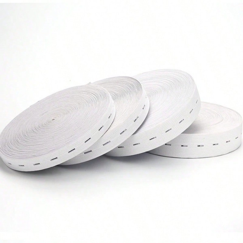 3M 2.5CM Nút Đan Dây Đàn Hồi Cao Su Dây Đàn Hồi Thích Hợp Cho Tự Làm May Quần Áo Quần Phụ Kiện