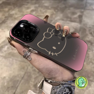 Vỏ Bạc Rỗng Cho OPPO Reno 13F 13 12 Pro 12F 11F 11 10 Pro Plus 9 8 8T 8Z 7Z 7 Pro Lite 5G 4G Ốp Lưng Sang Trọng Hoạt Hình Dễ Thương Mèo Kitty Cứng Chống Rơi Vỏ Điện Thoại