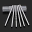 Chất liệu thép tốc độ cao Thanh thép trắng 2 / 3 / 4 / 5 / 6 / 7 / 8 / 9 / 10 * 100-200mm Thanh thép trắng Dụng cụ xoay tròn Thanh tròn
