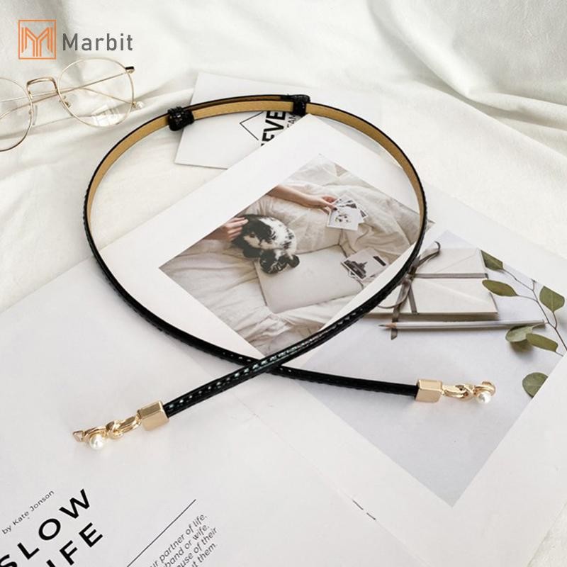 Marbit Nữ Có Thể Điều Chỉnh Thắt Lưng Mỏng Cho Nữ Thời Trang Thiết Kế Phong Cách Skinny Áo Khoác Đầm Thắt Lưng Nữ Mới